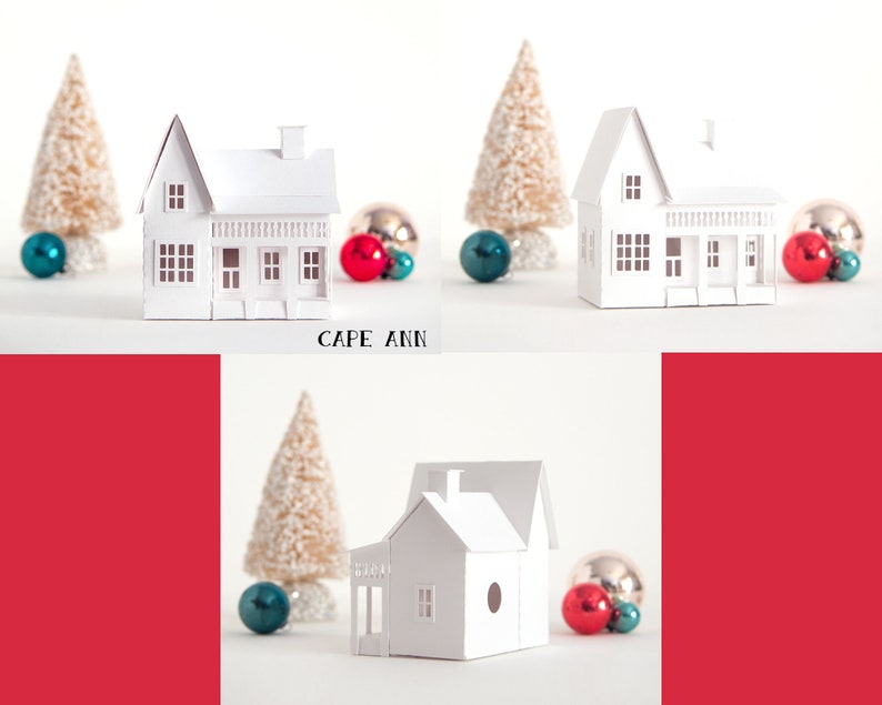 Paper Christmas Village Kit 