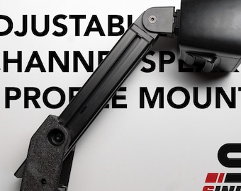 Sim Lab / Trak Racer Sim Racing Aluminum Profile Center Speaker Mount - Custom / Adjustable for Klipsch and Logitech Z906