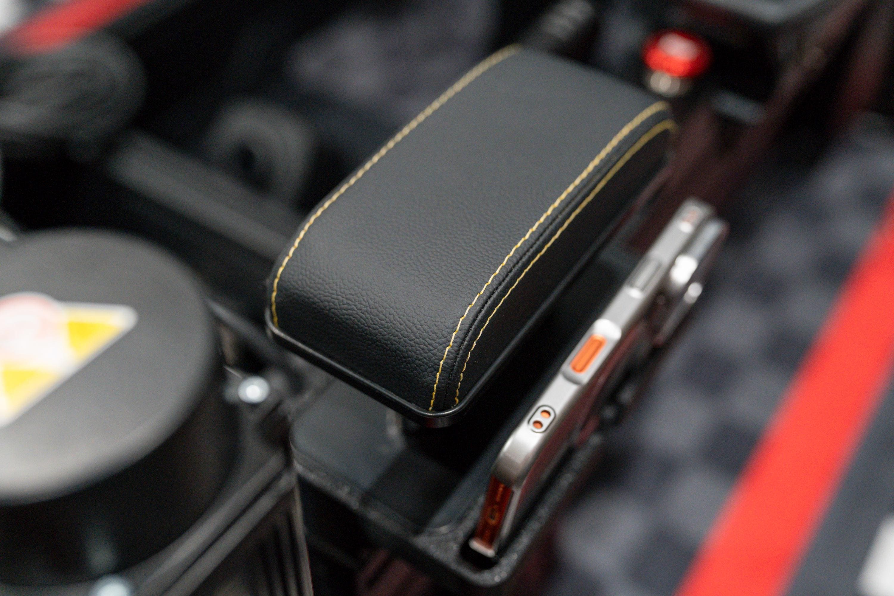 Sim Racing Arm Rests Trakracer Sim-lab Aluminum Profile Arm Rest - Contrast Stitching - Red ...