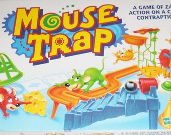 Vintage Mouse Trap Game by Milton Bradley Complete and Excellent Condition 1990s 90s Toys Board Game