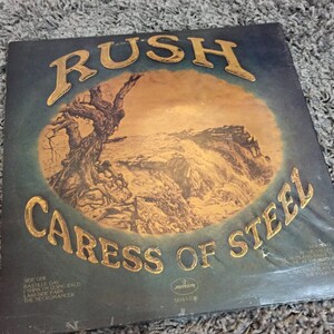 Vintage Rush Caress of Steel LP Record Vinyl Album 1975 70s Vinyl 12&quot; Album