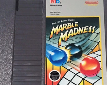 Vintage Nintendo NES Marble Madness Milton Bradley Video Game