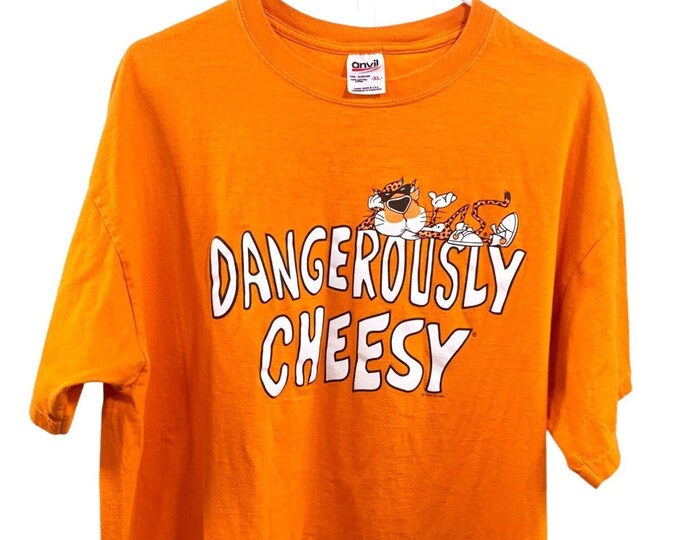 Vintage Cheetos Dangerously Cheesy Chester Cheetah Graphic T-shirt ...