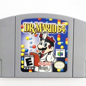 Vintage Dr Mario Nintendo 64 Tested Works Very Clean N64 Video Game 90s Video Game Doctor Mario Rx