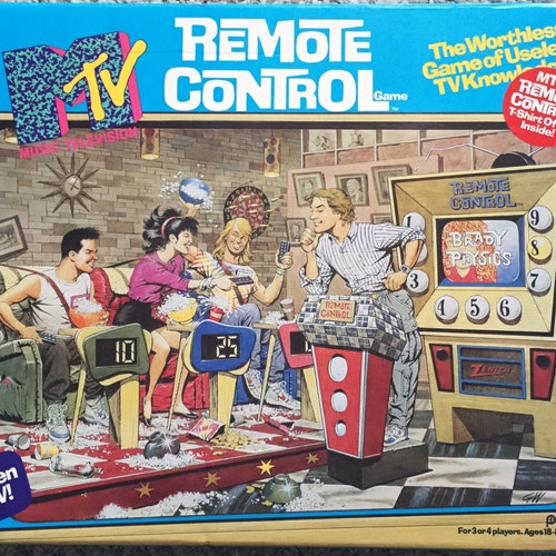 Vintage MTV Remote Control Board Game Complete 1998 Rare Etsy