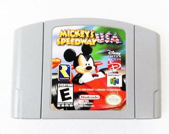 Vintage Mickeys Speedway USA Nintendo 64 Tested Works Very Clean N64 Video Game 90s Video Game Mickey Racing