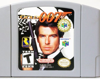 Vintage Goldeneye 007 Jame Bond Nintendo 64 Tested Works Excellent Very Clean N64 Video Game