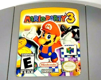 Vintage Mario Party 3 Nintendo 64 Tested Works Very Clean N64 Video Game 90s Video Game