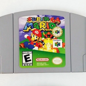 Vintage Super Mario 64 Nintendo 64 Tested Works Very Clean N64 Video Game 90s Video Game