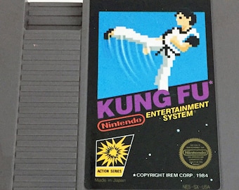 Vintage NES Kung Fu Karate Nintendo Video Game Tested Works