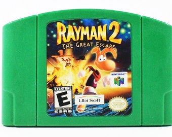 Rayman 2 The Escape Nintendo 64 Video Game – Tested Working N64 Cartridge
