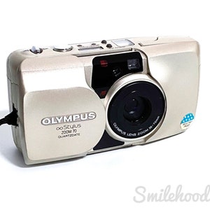 Olympus Stylus 70 Zoom 35mm Point and Shoot Film Camera Tested Works Zoom Mju Camera