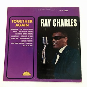 Vintage Ray Charles Together Again LP Record Album Vinyl 1965  LP 12&quot; Excellent Condition 1960s