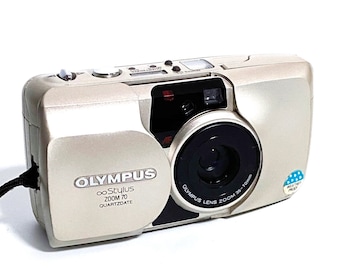 Olympus Stylus 70 Zoom 35mm Point and Shoot Film Camera Tested Works Zoom Mju Camera