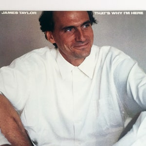 Vintage James Taylor Thats Why Im Here Record Vinyl LP 12&quot; Album 1985 Folk