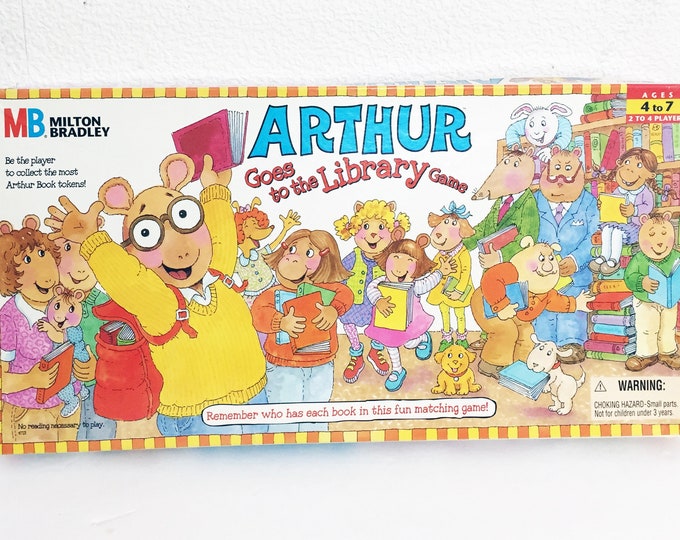 Vintage Arthur Goes to the Library Board Game Complete Milton Bradley ...