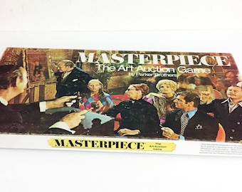 Vintage Masterpiece Art Auction Board Game Tested Complete 1970 Parker Brothers Bros