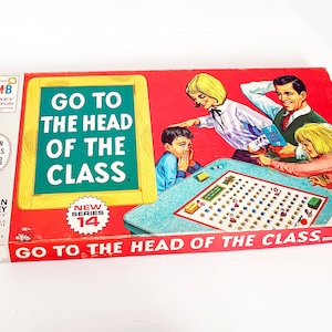 Vintage 1967 Go To The Head of The Class Board Game 100% Complete 60s by Milton Bradley