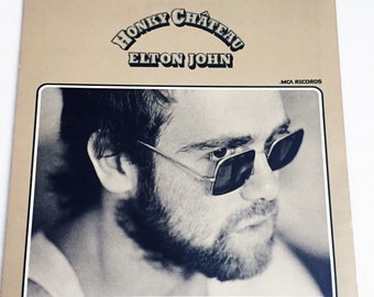 Vintage Elton John Honky Chateau 1972 12" LP Record Vinyl Album 1970s Rocket Man Honky Cat