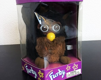 Vintage 1990s Black & Brown Furby in Original Box - Etsy