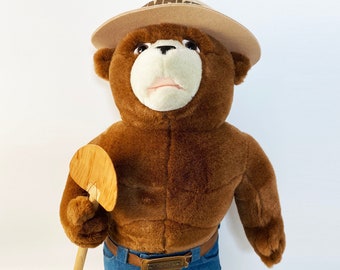 1960's smokey the bear stuffed animal