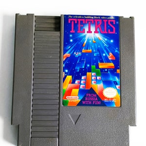Vintage Nintendo NES Original Tetris Video Game 1985 Dr Mario 80s Video Games Toys 1980s