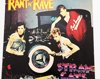 Stray Cats Rant N' Rave 1983 Vintage Cassette Tape Tested Working