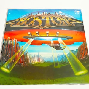 Vintage Boston Don&#39;t Look Back Vinyl Record LP 1978 Album 70s 1970s Rock 12&quot; Feelin Satisfied A Man I&#39;ll Never Be