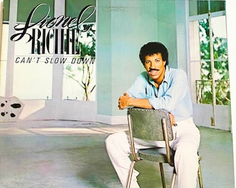 Vintage Lionel Richie Can't Slow Down Vinyl LP Record Vinyl