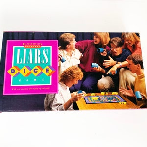 Vintage 1987 Liars Dice Board Game 100% Complete 1987 Board Game Milton Bradley 80s