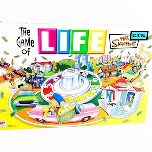 The Simpsons Game of Life Board Game Homer Bart 100% Complete In Box Excellent