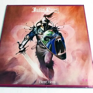 Vintage Judas Priest Hero Hero Double Album Vinyl LP Record Original 80s