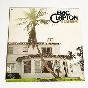 Vintage Original Eric Clapton 461 Ocean Boulevard Record Album Vinyl 12&quot; 1970s Sheriff Hand Jive