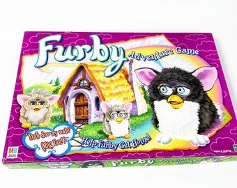 Vintage Furby Adventure Game 1999 100% Complete Board Game 1990s