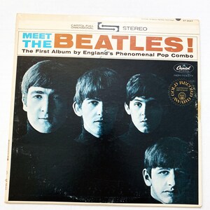 Vintage The Beatles Meet the Beatles! 12&quot; LP Record Vinyl Album 60s Vinyl I Want to Hold Your Hand 1964