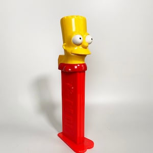 Vintage Large 12&quot; Talking Bart Simpson Pez Dispenser Official The Simpsons TV Show 90s Cartoon