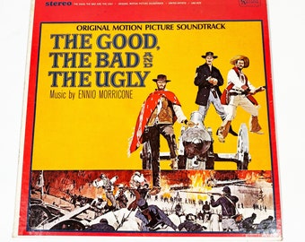 Vintage Original The Good The Bad And The Ugly Motion Picture Soundtrack Double Album LP Record Vinyl 1968 60s Ennio Morricone
