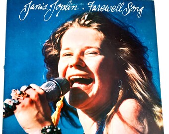 Vintage Original Janis Joplin Farewell Song Vinyl Album Record LP Unreleased Songs 1980s 1982