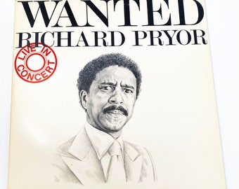 Vintage Richard Pryor Wanted Live in Concert Double Album Standup Comedy LP Record Vinyl 12" 1978