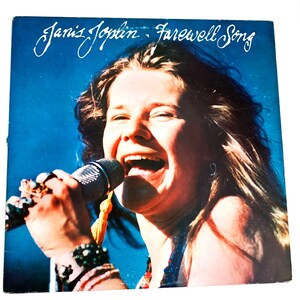 Vintage Original Janis Joplin Farewell Song Vinyl Album Record LP Unreleased Songs 1980s 1982