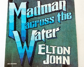 Vintage Elton John Madman Across the Water LP Record Vinyl Album 1971 1970s 12" Gatefold