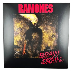 Vintage Ramones Brain Drain Vinyl Record LP 1989 Album 12&quot; 80s Punk Pet Sematary