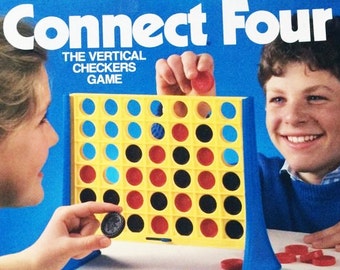 Vintage Connect Four Milton Bradley 1986 100% Complete Classic Game Toy 80s Games Toys