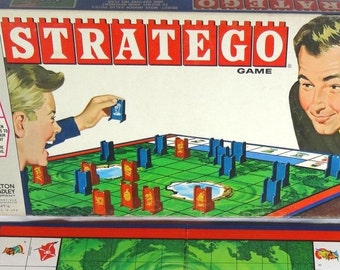 Vintage 1960s Stratego Board Game by Milton Bradley 100% Complete