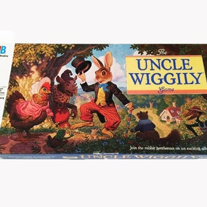 Vintage The Uncle Wiggily Board Game 1988 Toy 100% Complete 80s Toy Milton Bradley