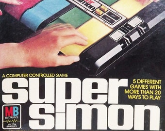 Vintage Super SIMON Says Milton Bradley 1979 MB Electronic Memory