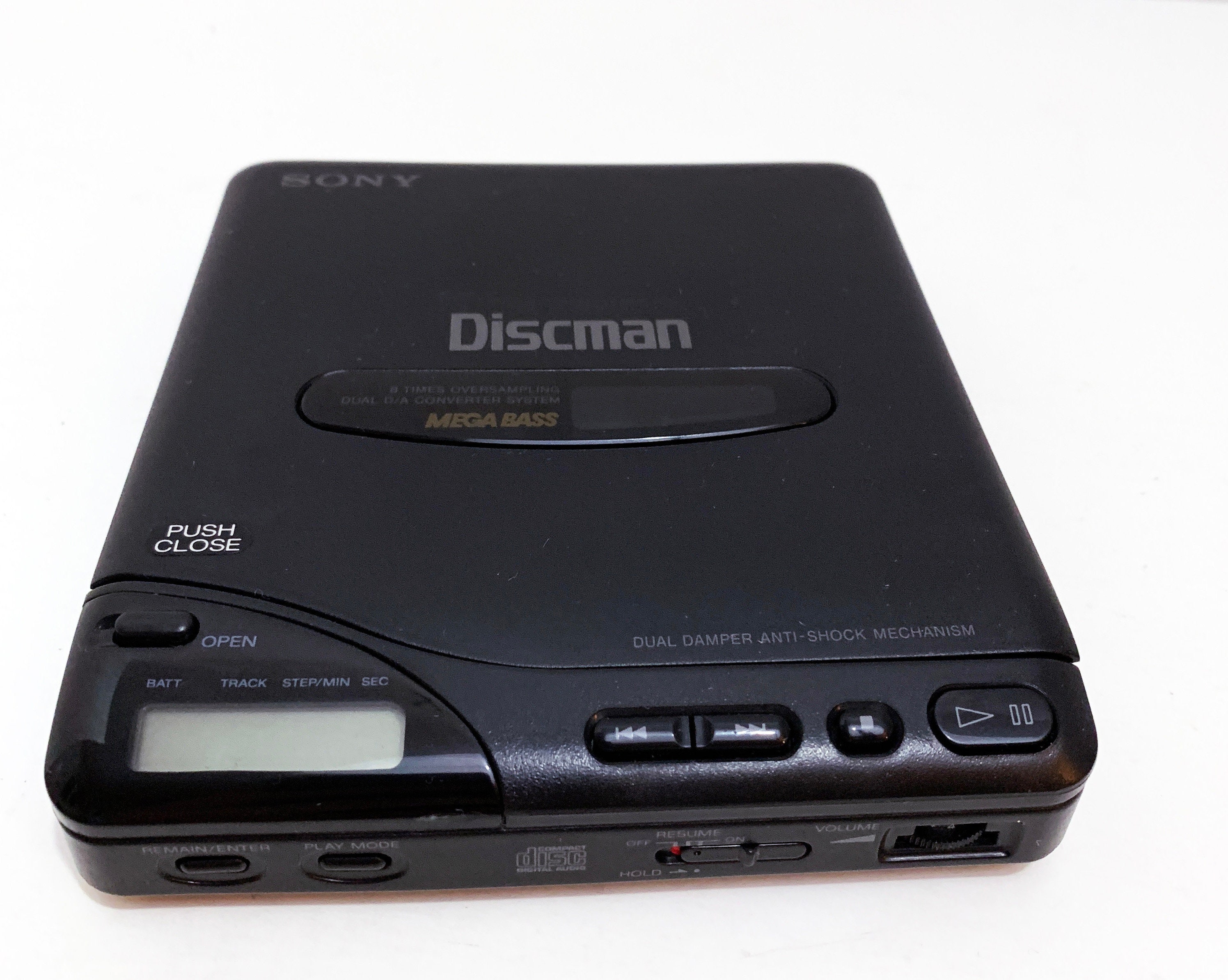 vintage sony d 66 portable disc cd player discman tested etsy