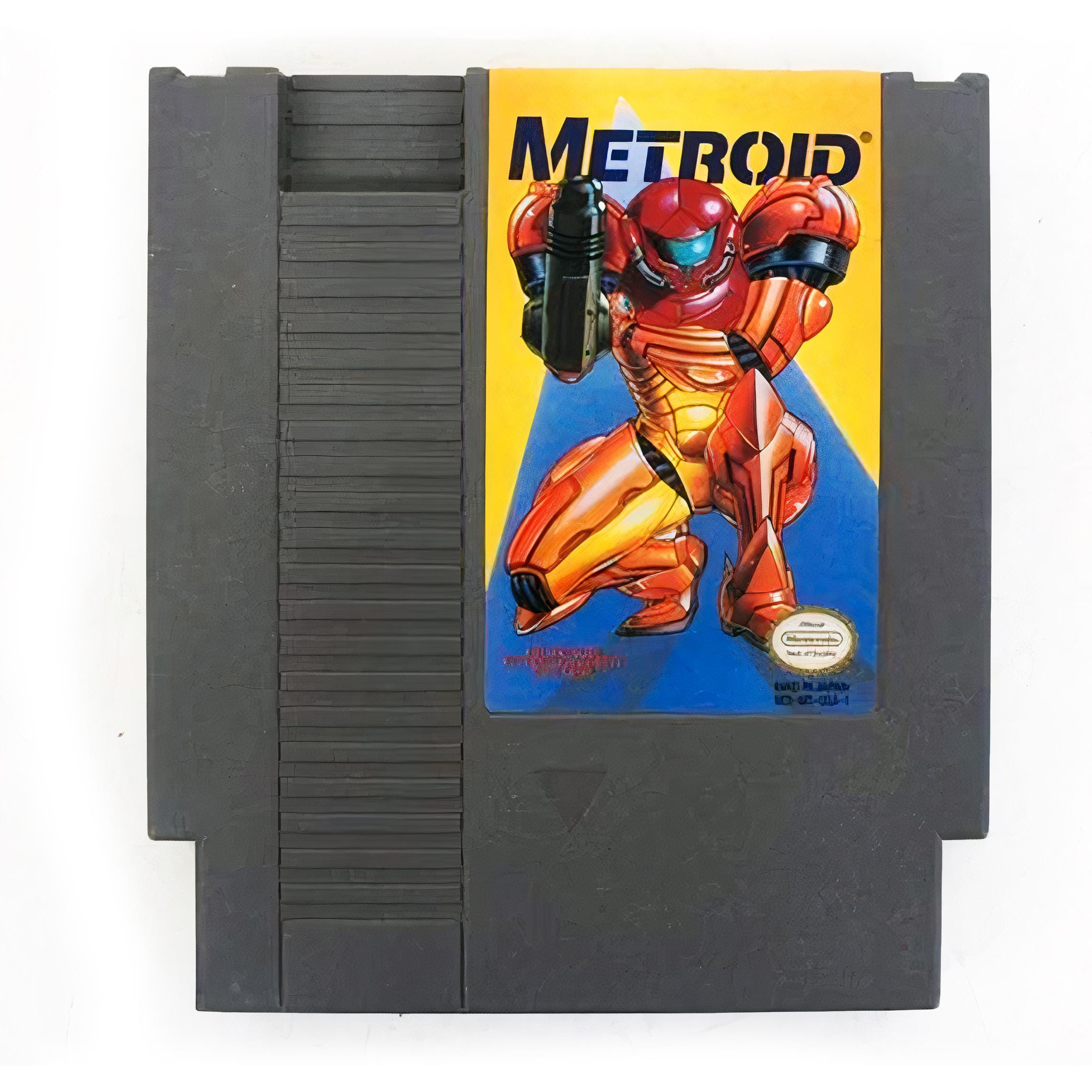 スーパーセール タイムセール 時間 Nintendo Vintage NES Game Video Label Yellow 1987 Metroid アクション