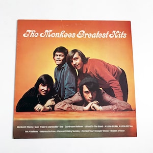 Vintage The Monkees Greatest Hits 12&quot; LP Record Vinyl Album Vinyl Greatest Hits