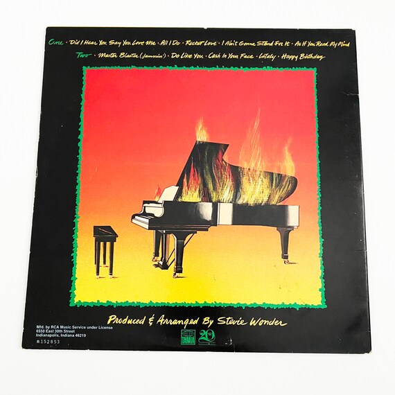 Vintage Stevie Wonder Hotter than July Vinyl LP Record Vinyl 12 
